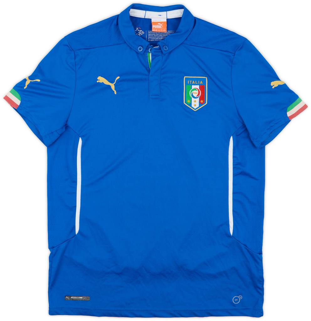 2014-15 Italy Home Shirt - 8/10 - (XL.Boys)