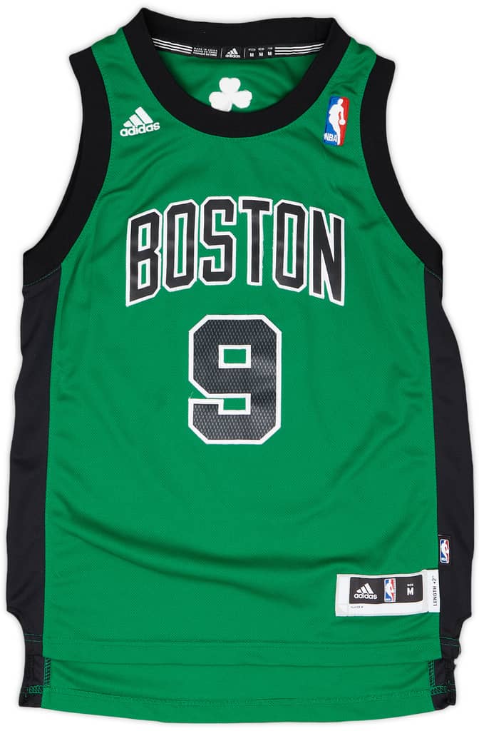 2010-13 Boston Celtics Rondo #9 adidas Swingman Alternate Jersey - 8/10 - (M.Boys)
