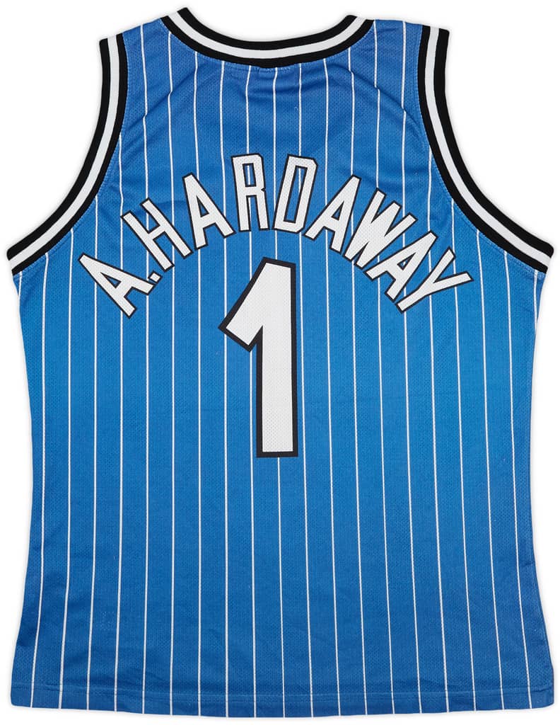 1994-98 Orlando Magic A.Hardaway #1 Champion Away Jersey - 8/10 - (M)