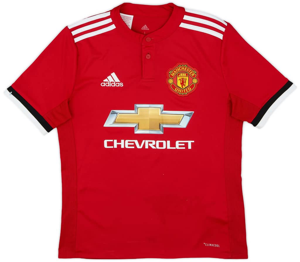 2017-18 Manchester United Home Shirt - 7/10 - (L.Boys)