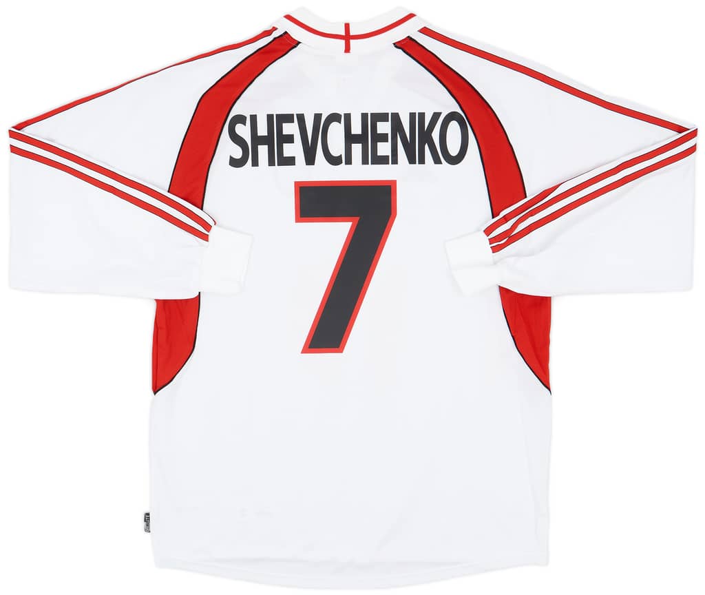 2000-02 AC Milan Away L/S Shirt Shevchenko #7 (XL)