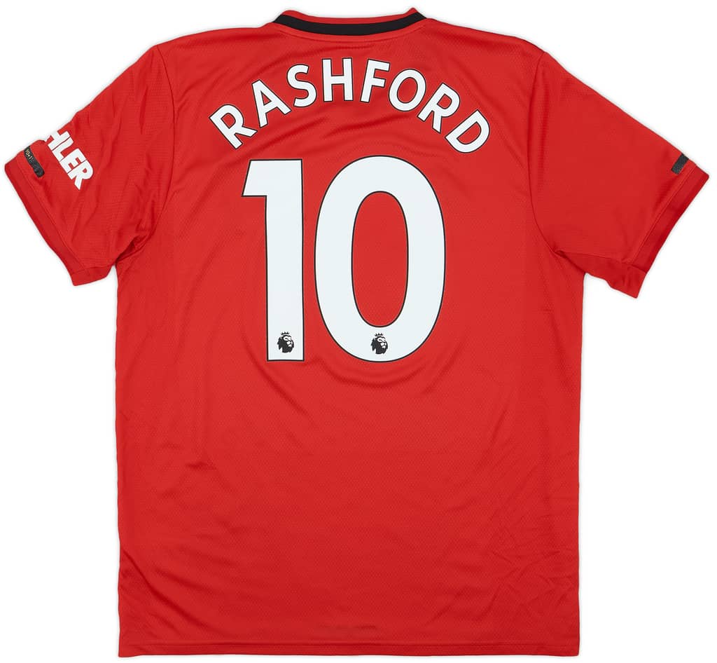 2019-20 Manchester United Home Shirt Rashford #10 - 9/10 - (L)