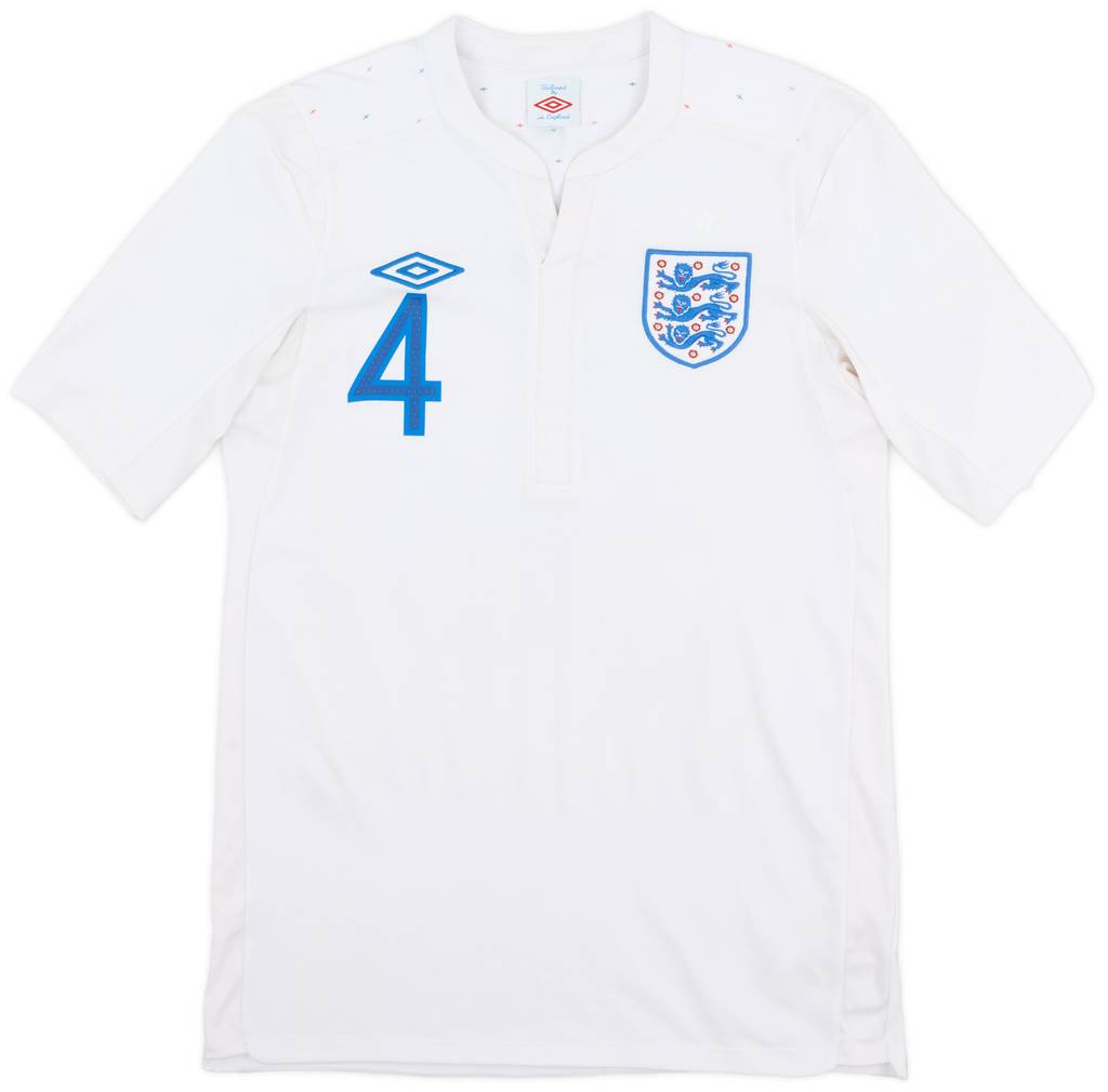 2010-11 England Home Shirt Gerrard #4 - 7/10 - (S)