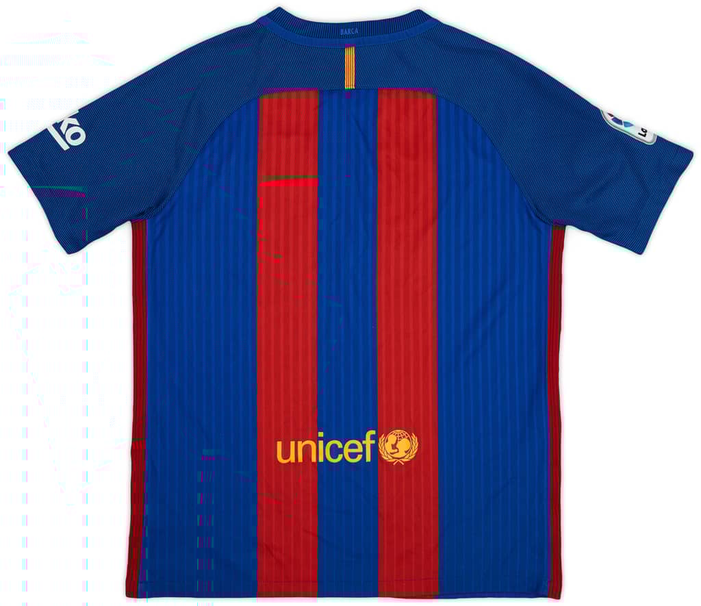 2016-17 Barcelona Home Shirt - 8/10 - (XL.Boys)
