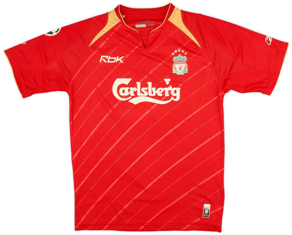 2005-06 Liverpool CL Home Shirt - 5/10 - (S)