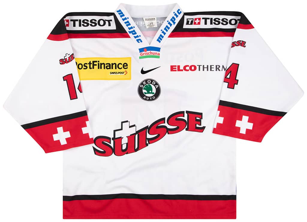 2004-06 Switzerland National Hockey Team Ochsner Jersey (Away) XL