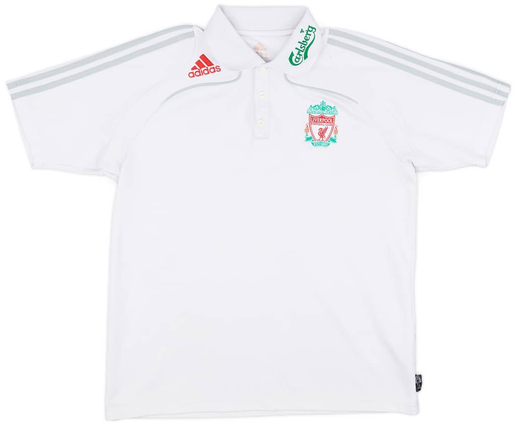 2008-09 Liverpool adidas Polo Shirt - 6/10 - (L)