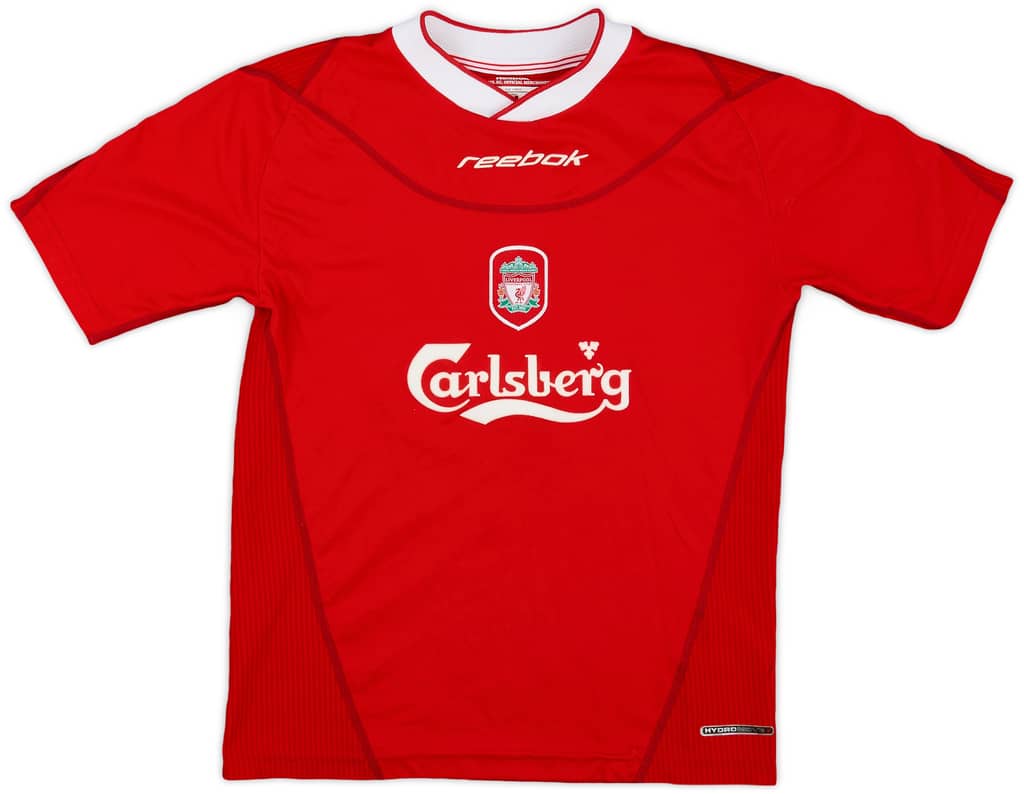2002-04 Liverpool Home Shirt - 9/10 - (M.Boys)
