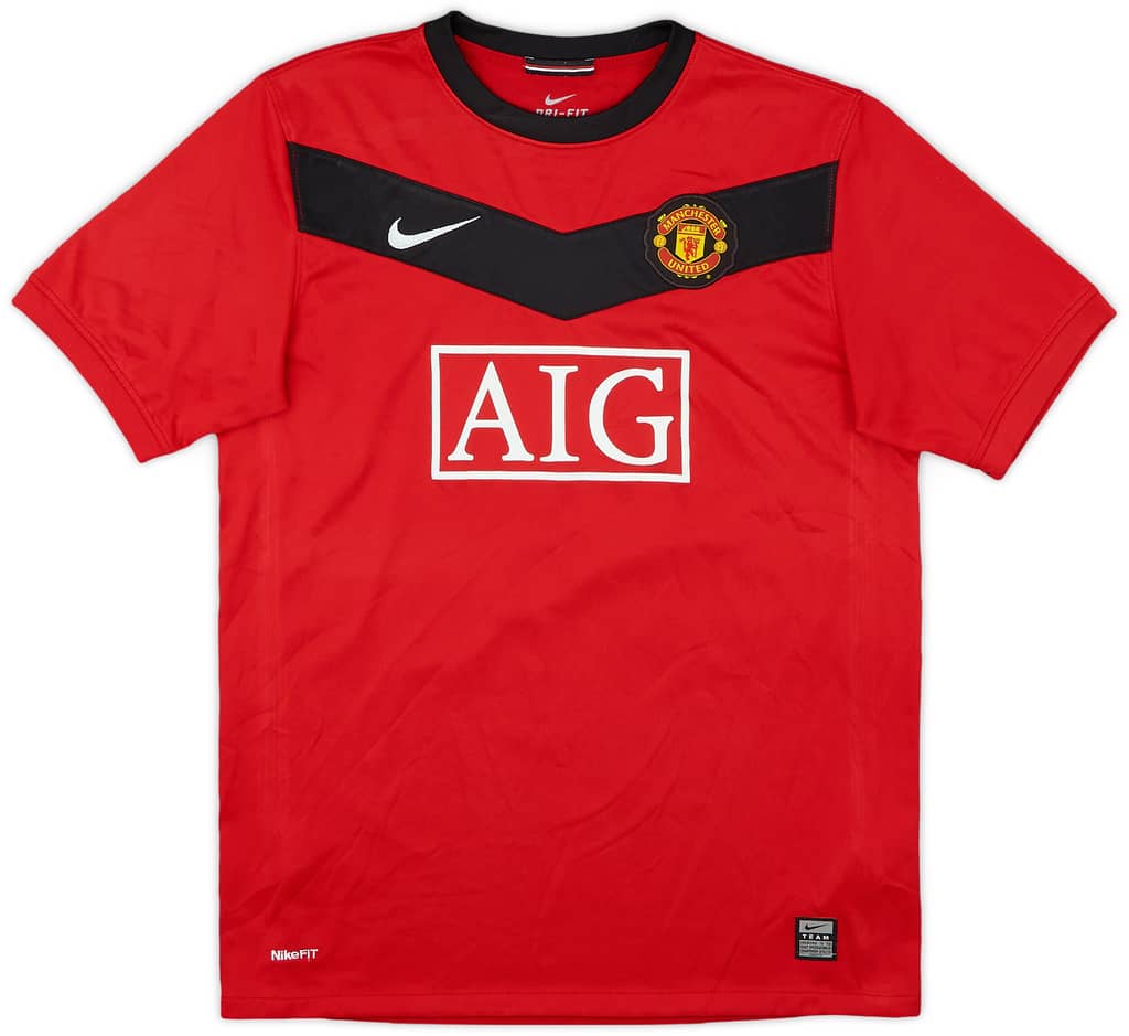 2009-10 Manchester United Home Shirt - 8/10 - (XL.Boys)