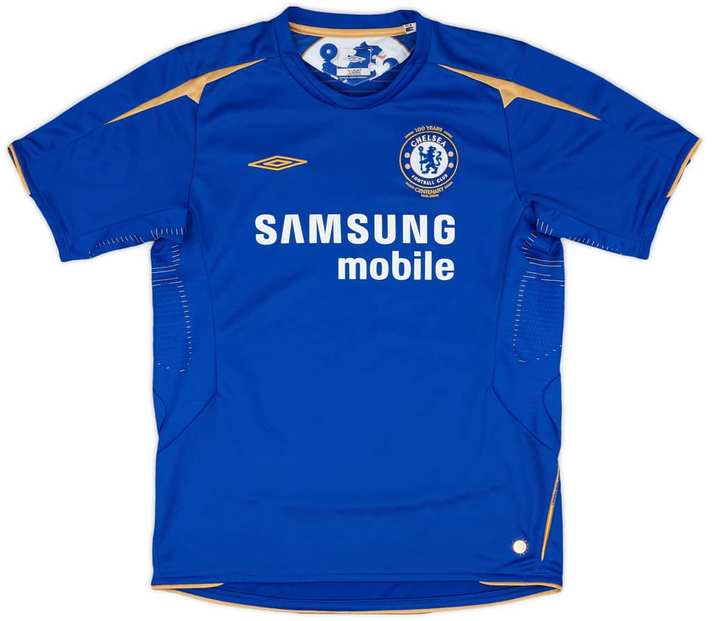 2005-06 Chelsea Centenary Home Shirt - 8/10 - (L.Boys)