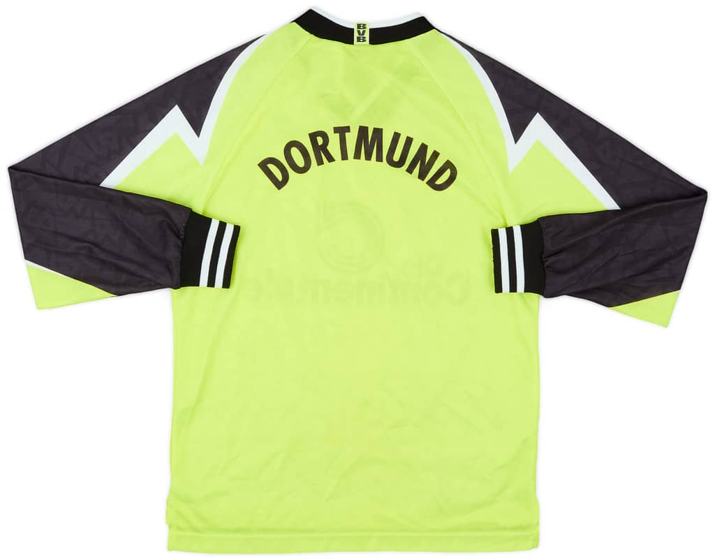 1995-96 Borussia Dortmund L/S Home Shirt - 8/10 - (L.Boys)