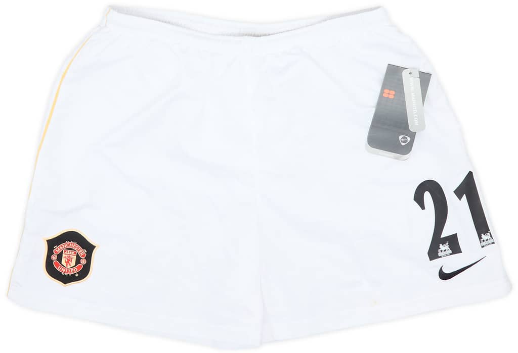 2006-07 Manchester United Away Shorts #21 (XL.Boys)