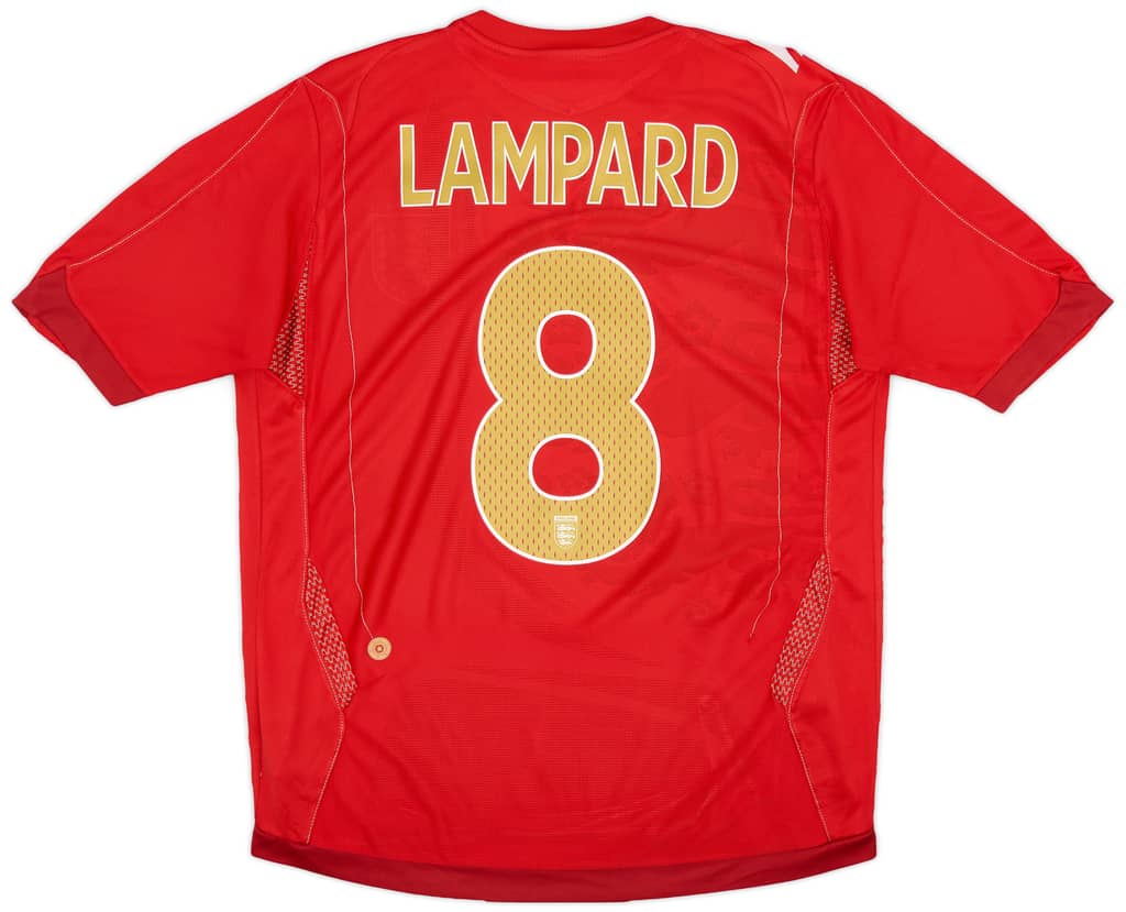 2006-08 England Away Shirt Lampard #8 - 6/10 - (M)