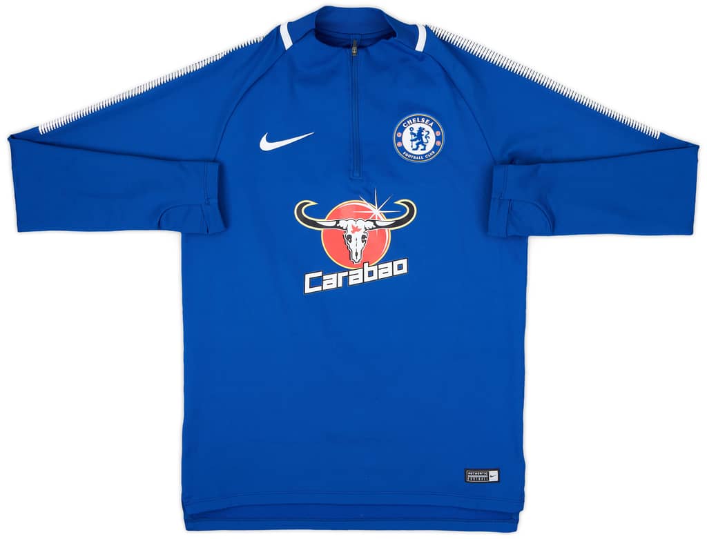 2017-18 Chelsea Nike 1/4 Zip Training Top - 9/10 - (S)
