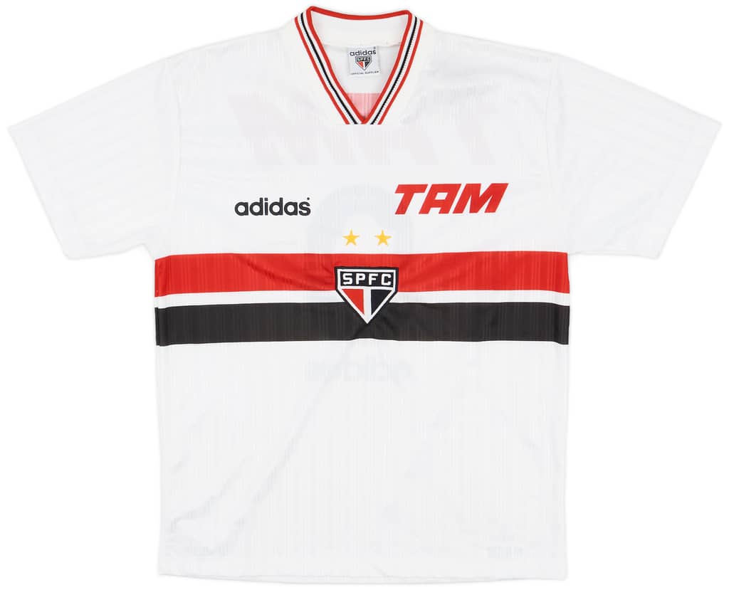 1996 Sao Paulo Home Shirt #9 - 8/10 - (XL)