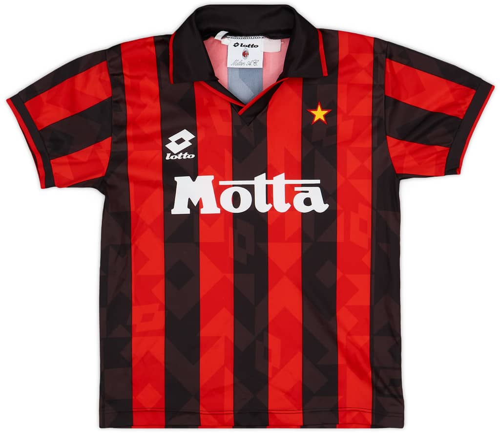 1993-94 AC Milan Home Shirt - 9/10 - (XL.Boys)