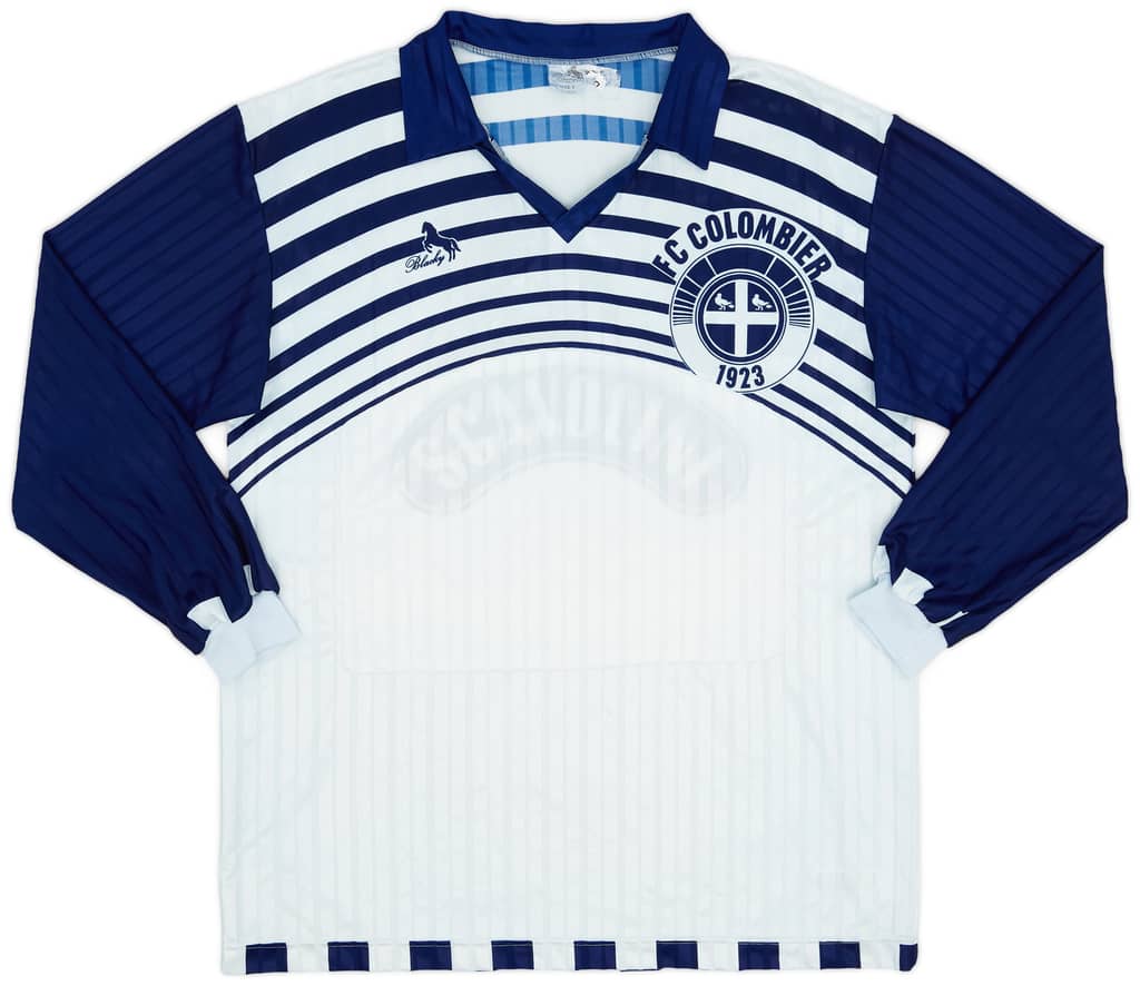 1990-92 FC Colombier Match Issue Away Shirt #14