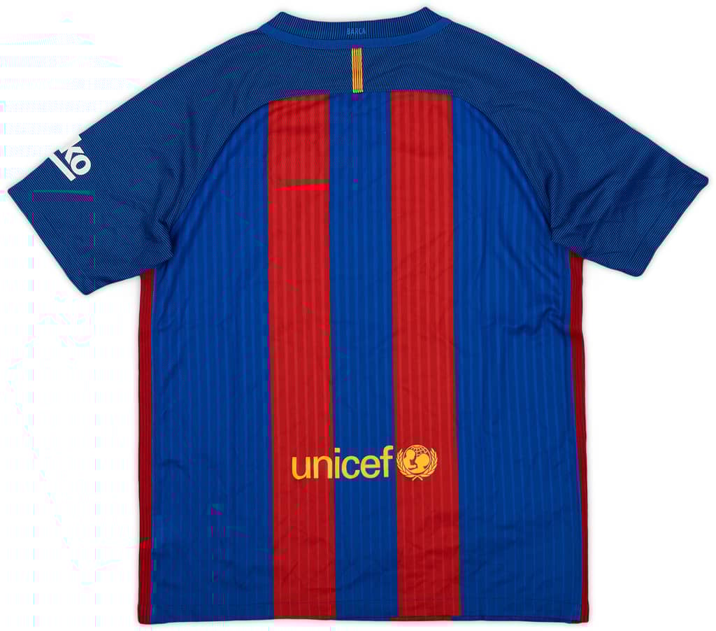 2016-17 Barcelona Home Shirt - 8/10 - (XL.Boys)