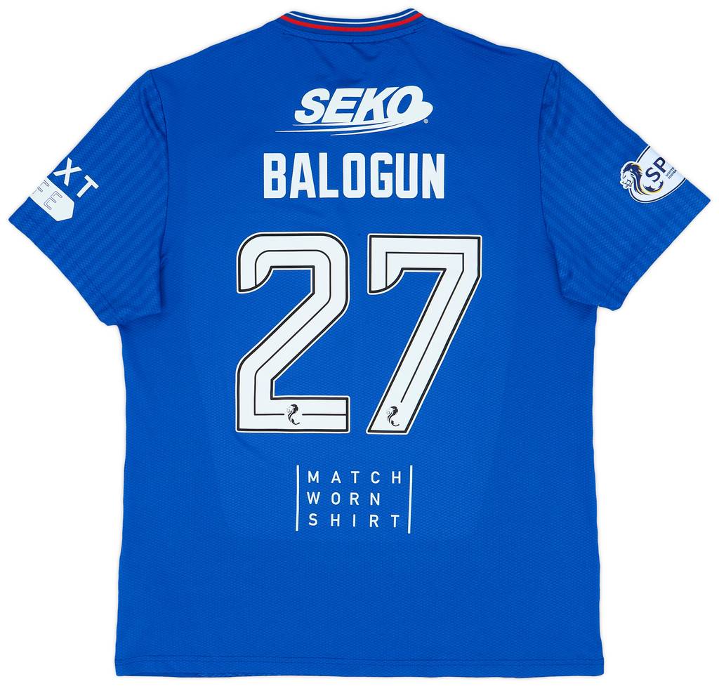 2023-24 Rangers Match Issue Home Shirt Balogun #27
