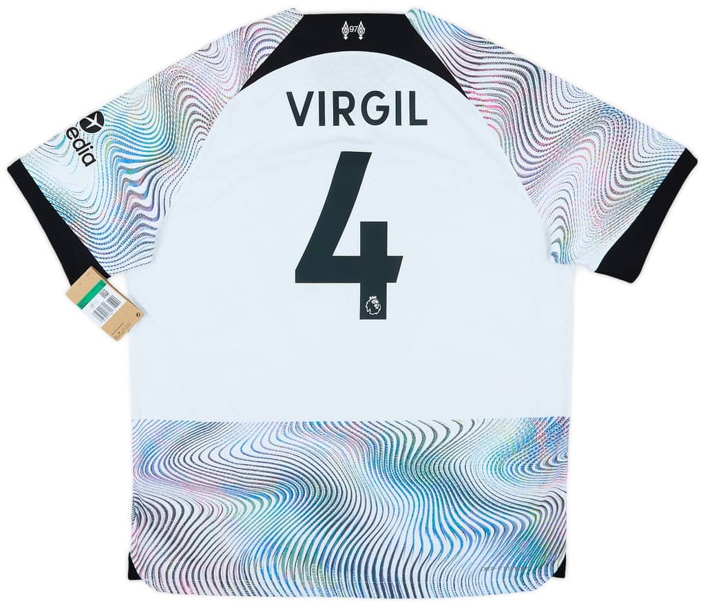 2022-23 Liverpool Authentic Away Shirt Virgil #4 (XL)