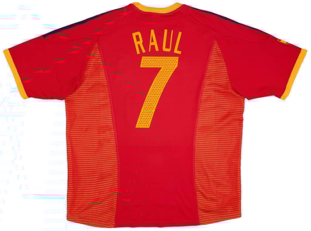 2002-04 Spain Home Shirt Raul #7