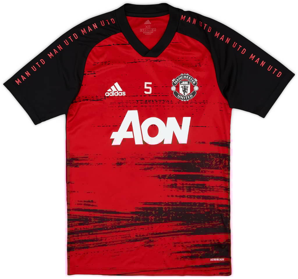 2020-21 Manchester United Player Issue adidas Training Shirt #5 - 9/10 - (XS)