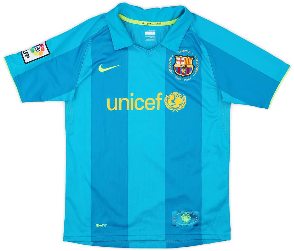 2007-09 Barcelona Away Shirt - 8/10 - (L.Boys)