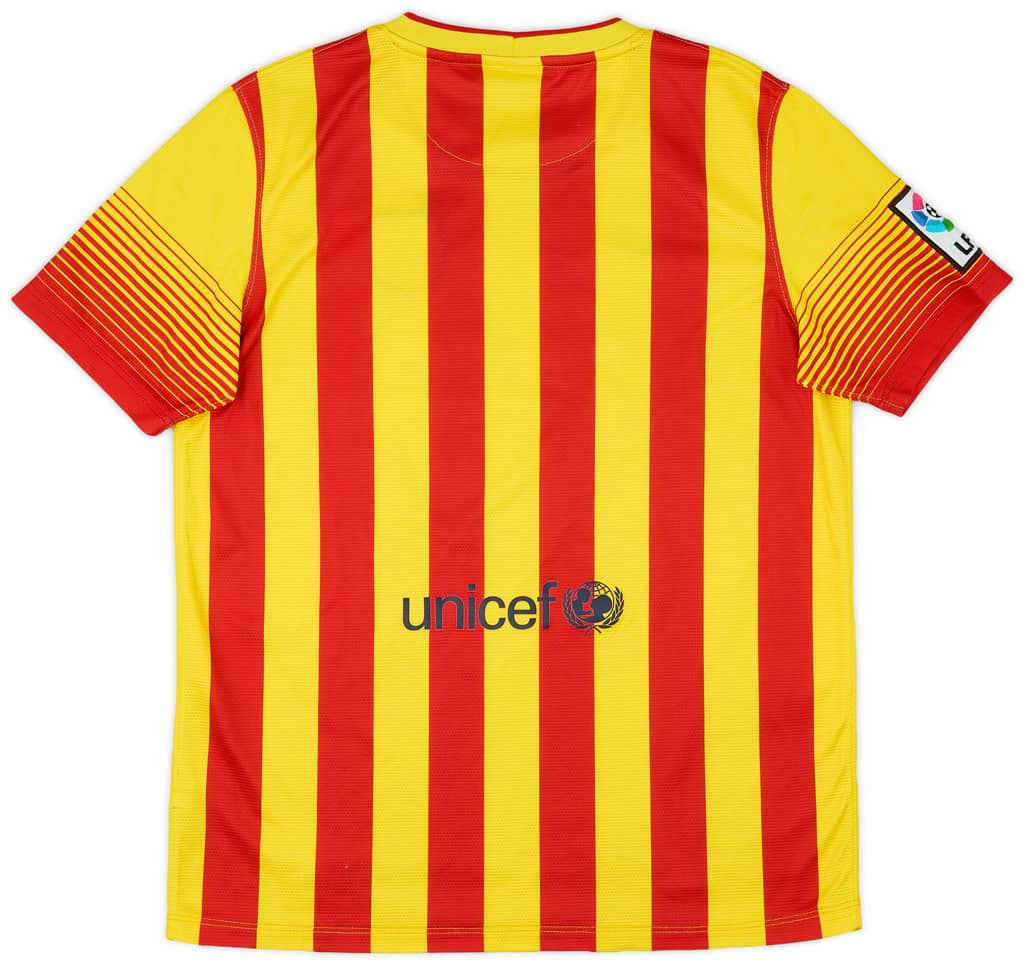 2013-15 Barcelona Away Shirt - 8/10 - (XL.Boys)