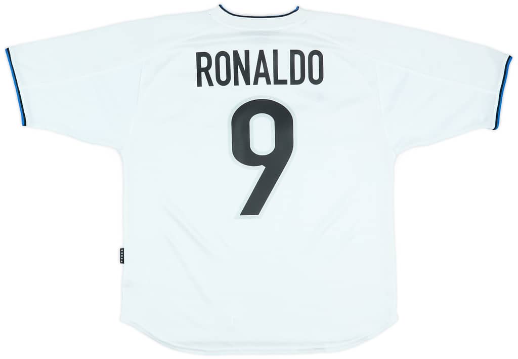1999-00 Inter Milan Away Shirt Ronaldo #9 - 8/10 - (M)