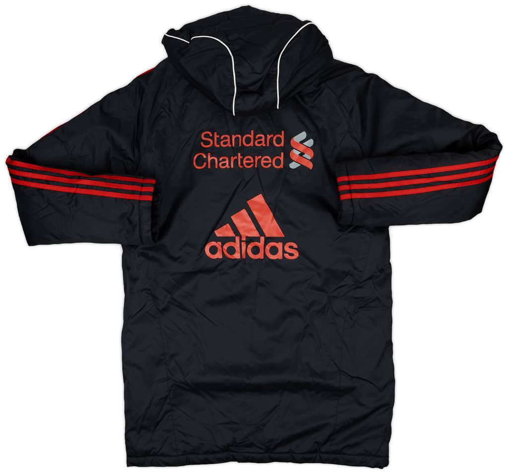 2010-11 Liverpool adidas Padded Bench Coat - 6/10 - (S)