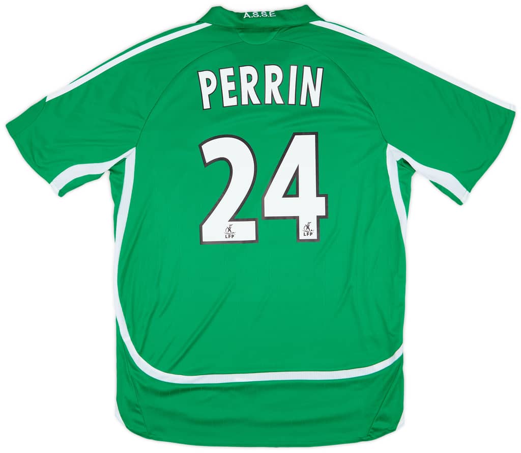 2006-07 Saint Etienne Home Shirt Perrin #24 - 9/10 - (L)
