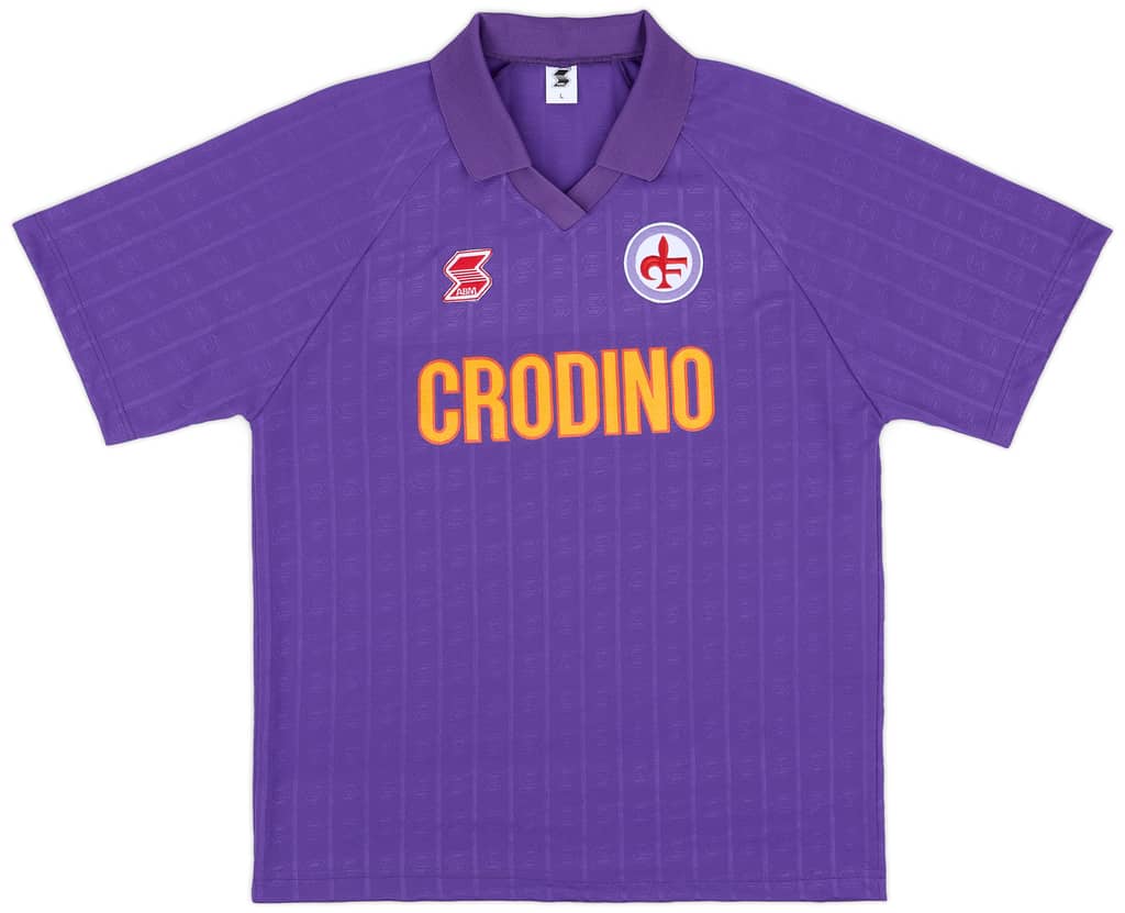 1988-89 Fiorentina ABM Reissue Home Shirt #10 (Baggio)