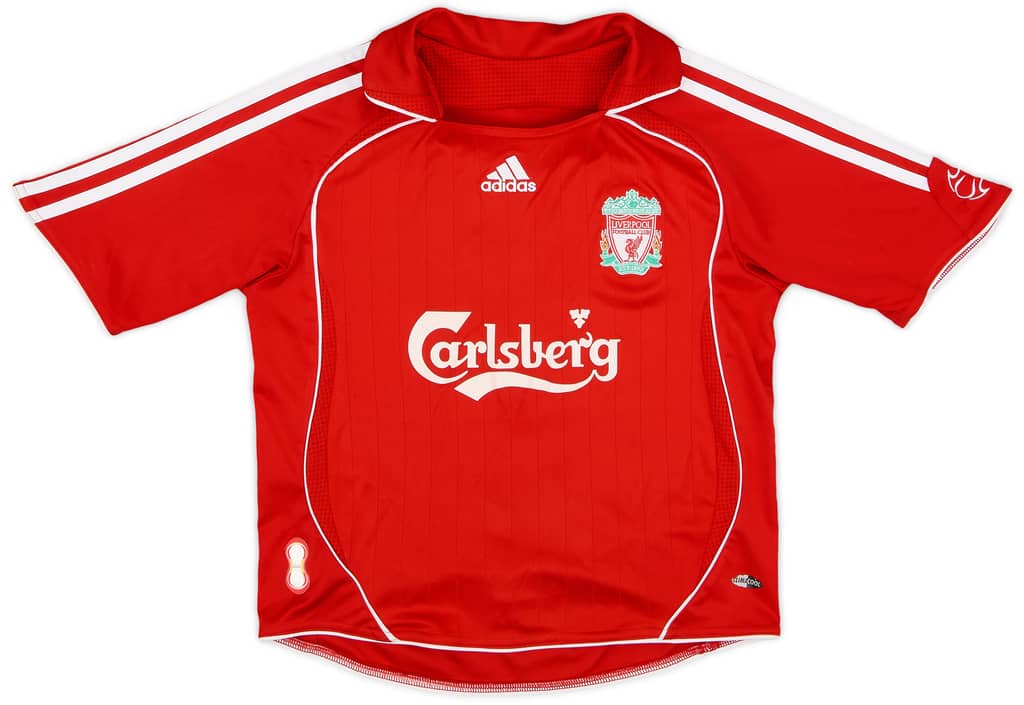2006-08 Liverpool Home Shirt - 8/10 - (7-8 Years)