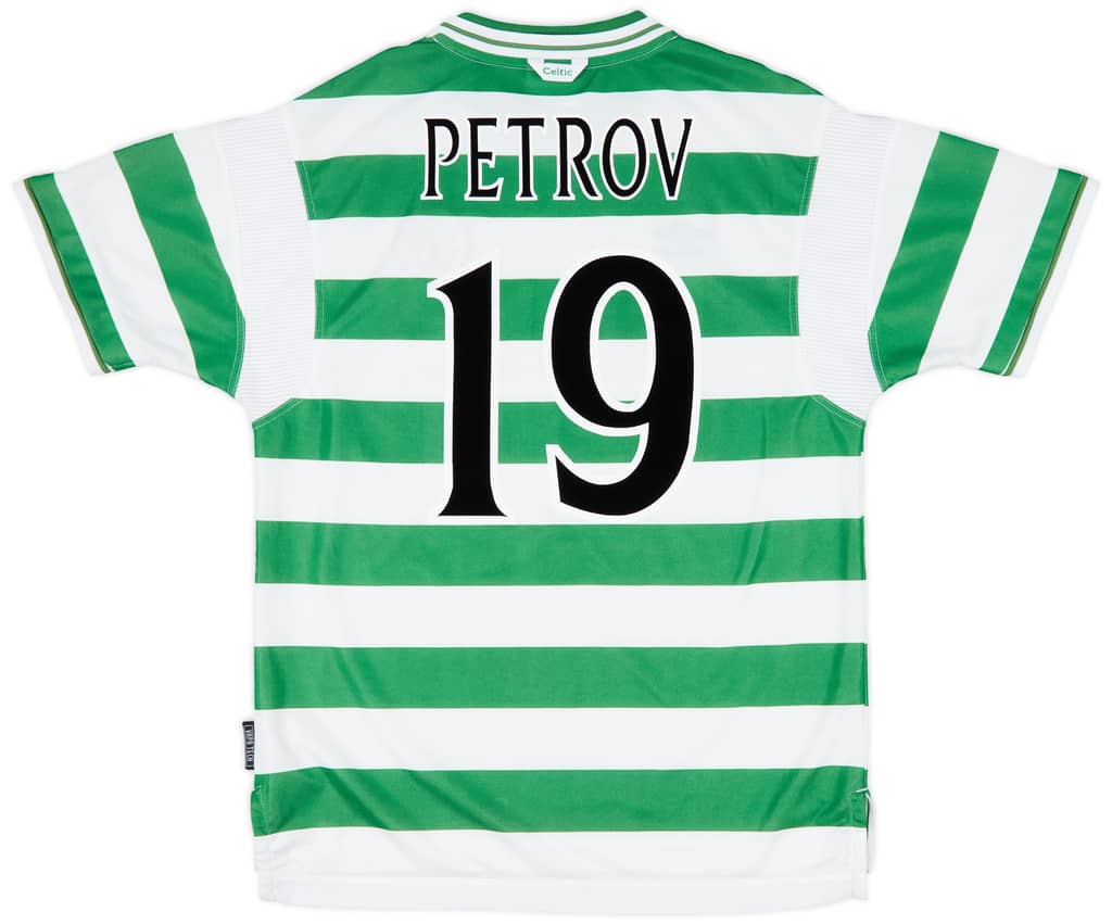 1999-01 Celtic Home Shirt Petrov #19 - 9/10 - (L)