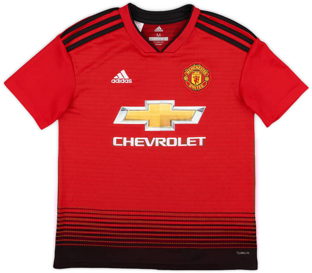 2018-19 Manchester United Home Shirt - 8/10 - (M.Boys)