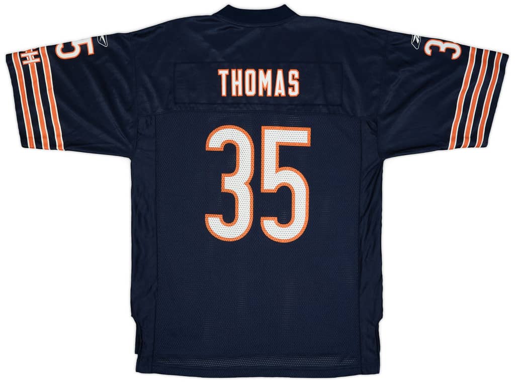 2002-04 Chicago Bears Thomas #35 Reebok On Field Home Jersey - 9/10 - (L)