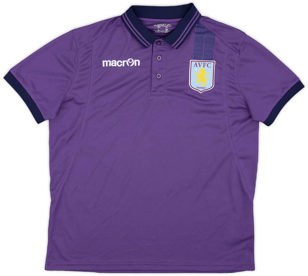 2012-13 Aston Villa Macron Polo Shirt - 8/10 - (M)