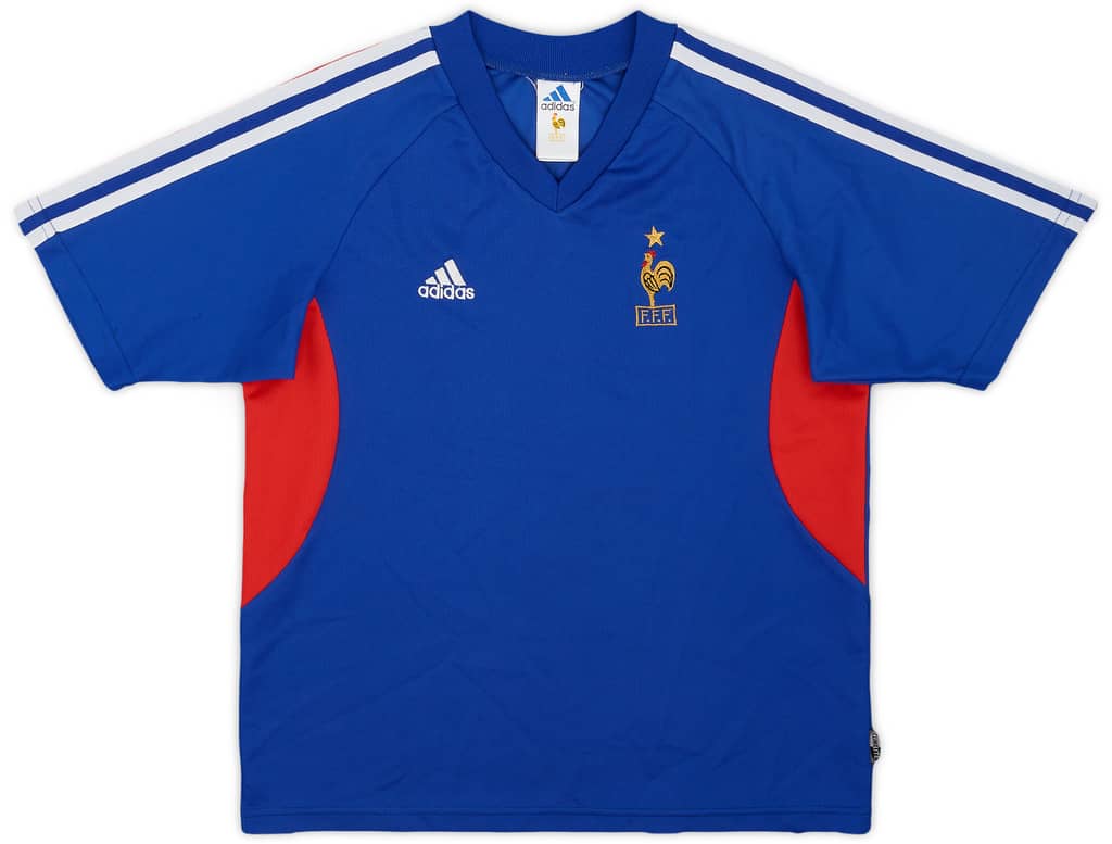 2002-04 France Home Shirt - 8/10 - (M.Boys)