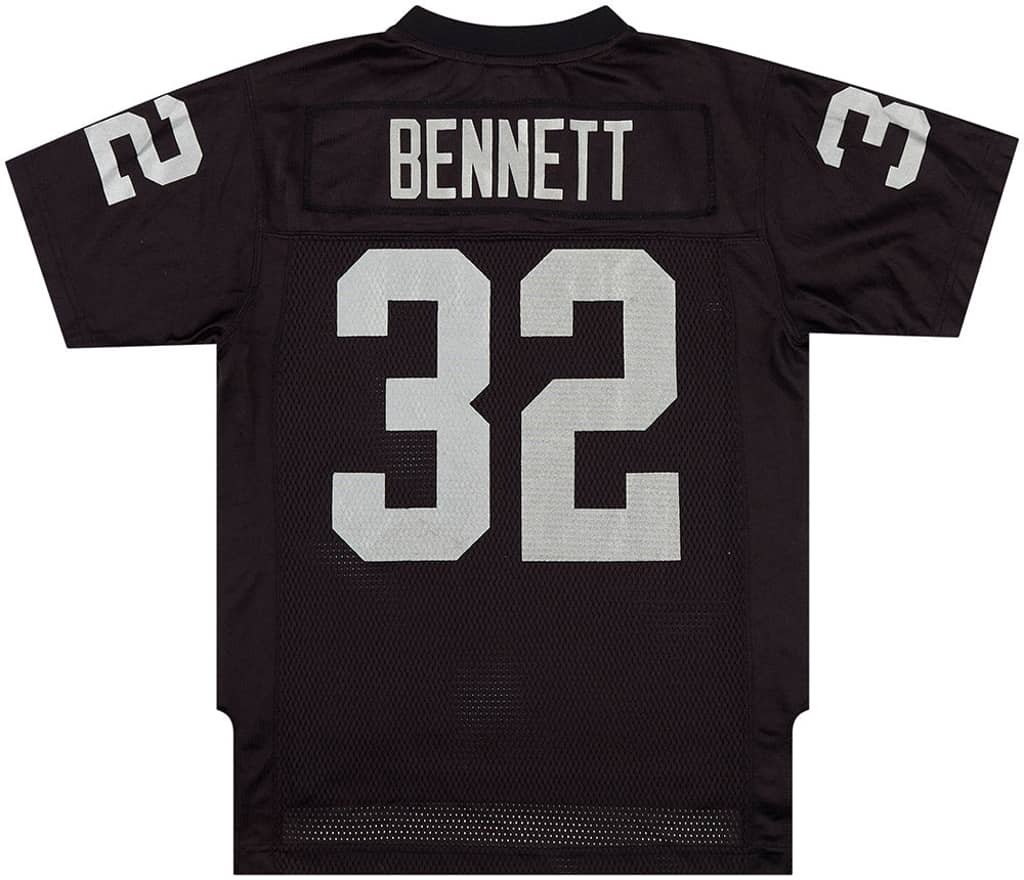 2010 Oakland Raiders Bennett #32 Reebok On Field Jersey (Home) Y