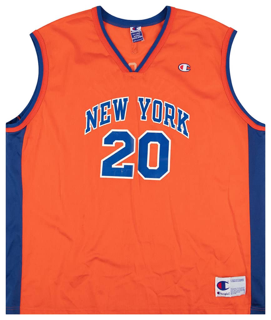2001-02 New York Knicks Houston #20 Champion Jersey (Alternate) XXL