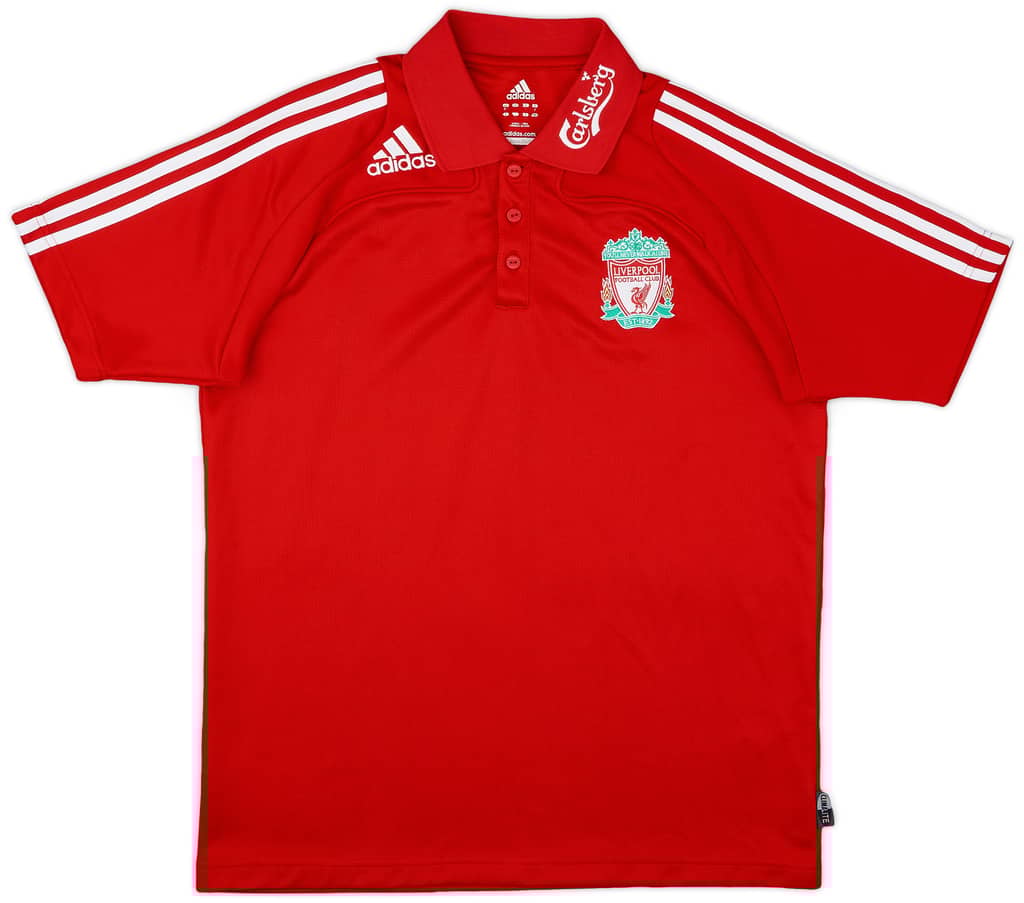2008-09 Liverpool adidas Polo Shirt - 9/10 - (M)
