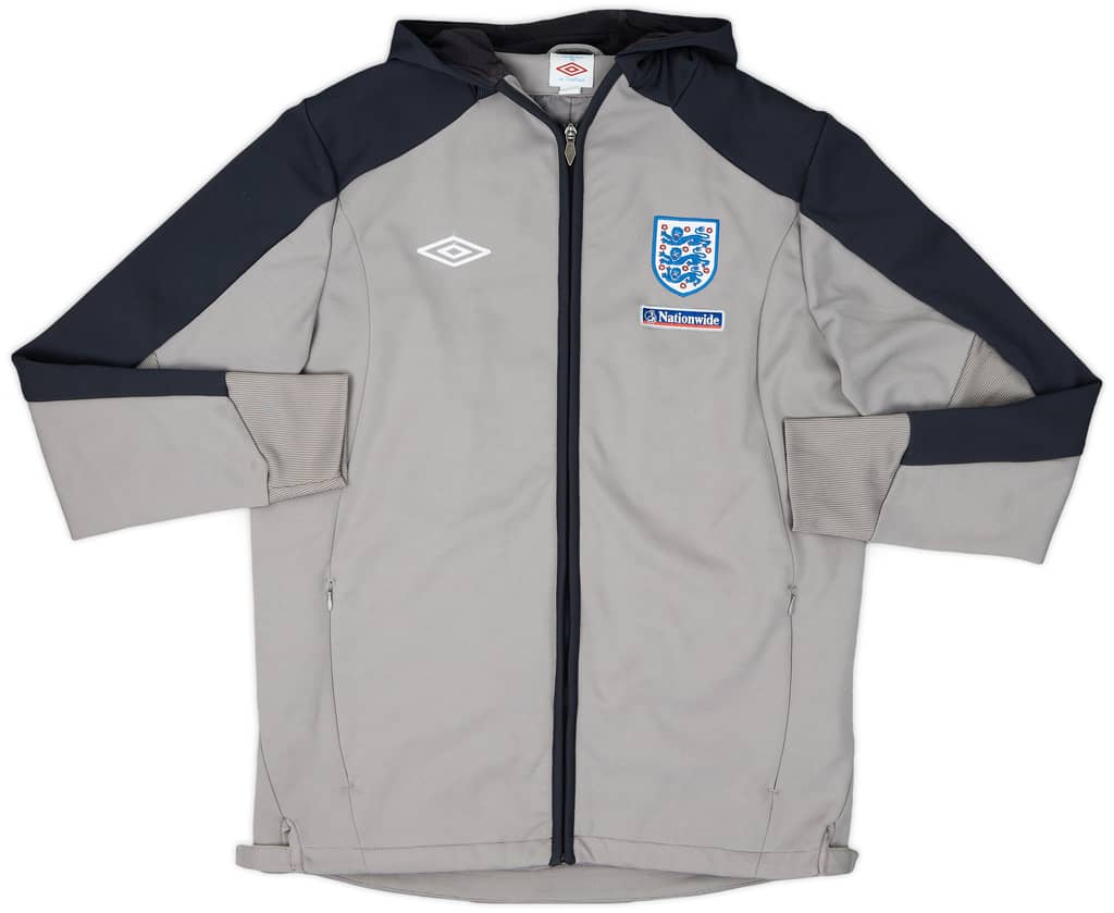 2010-11 England Umbro Hooded Track Jacket - 8/10 - (L)