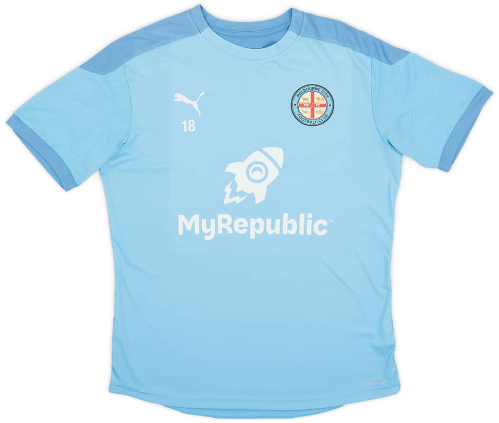 2019-20 Melbourne City Puma Player Issue Training Shirt #18 - 8/10 - (L)