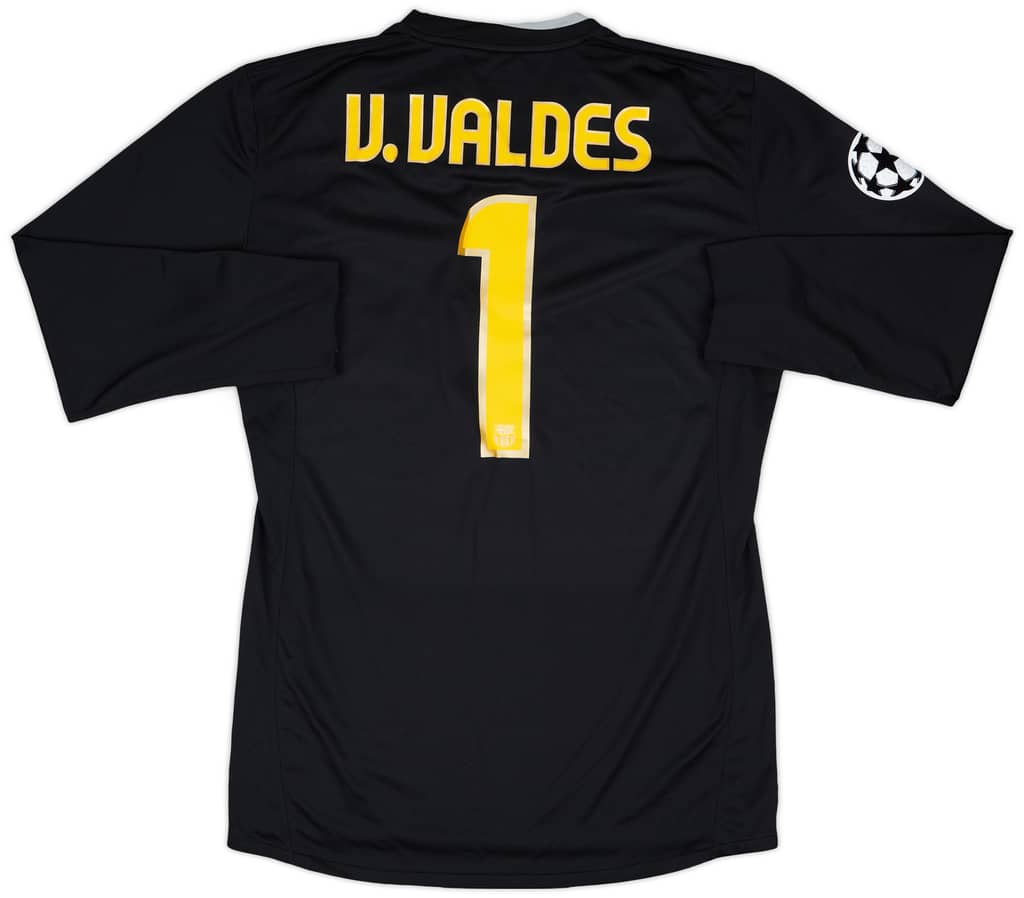 2008-09 Barcelona Player Issue Champions League Final GK Shirt V. Valdes #1 - 5/10 - (XL)