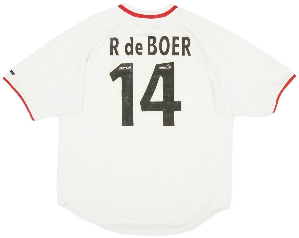 2000-01 Rangers Away Shirt R de Boer #14 - 6/10 - (L)