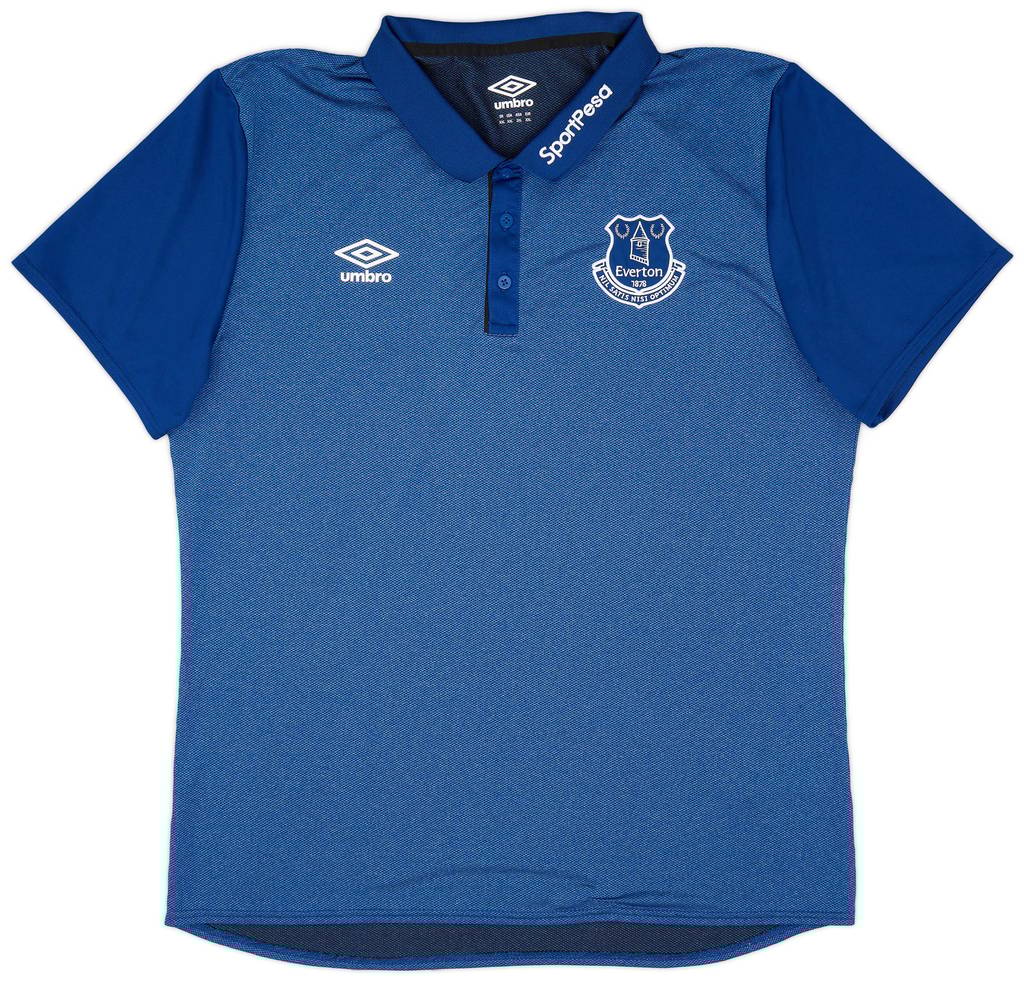 2017-18 Everton Umbro Polo Shirt - 9/10 - (XXL)