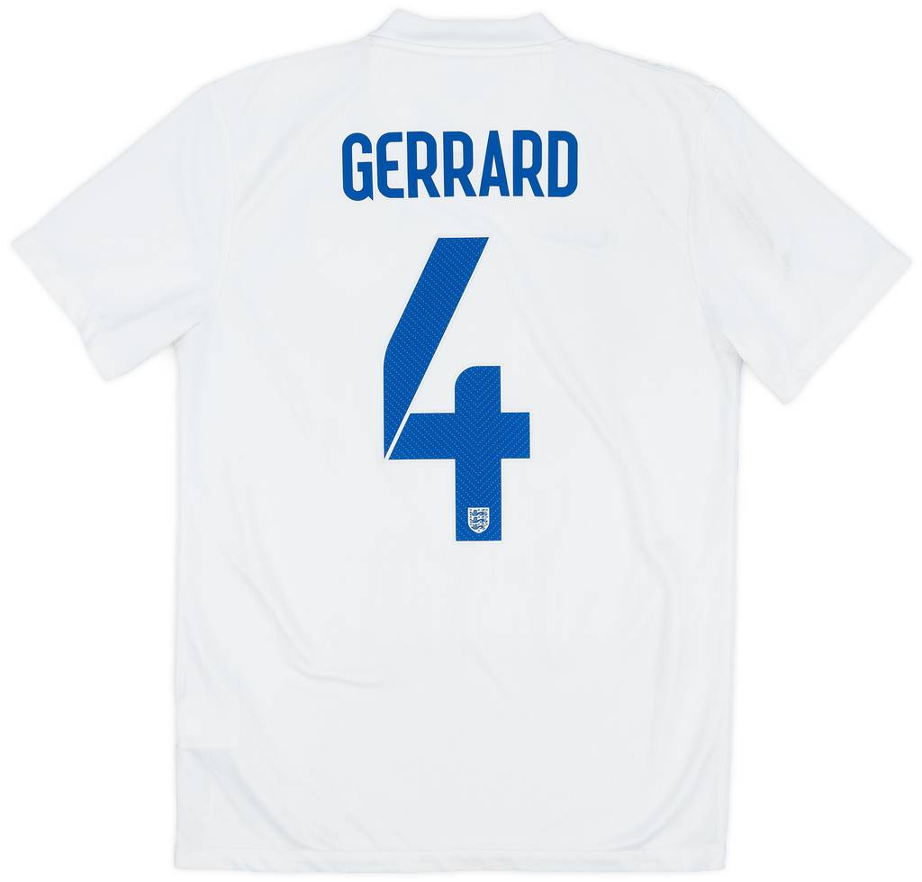 2014-15 England Home Shirt Gerrard #4 - 7/10 - (S)