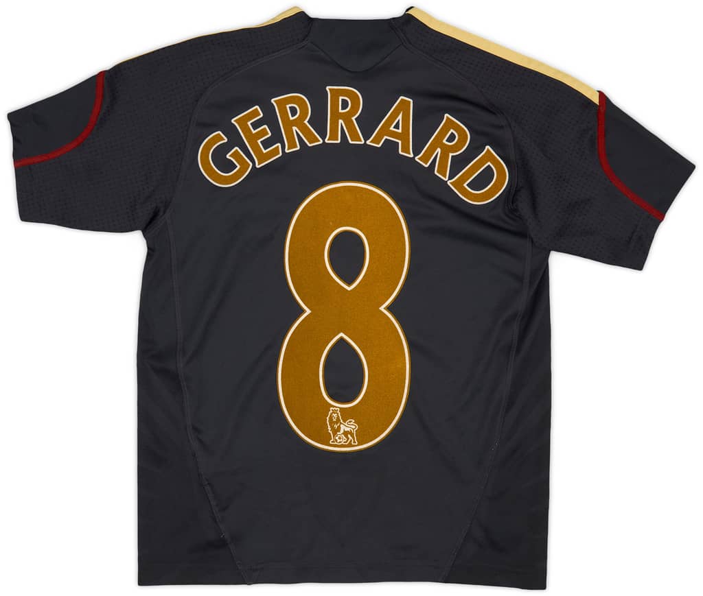 2009-10 Liverpool Away Shirt Gerrard #8 - 8/10 - (5-6 Years)