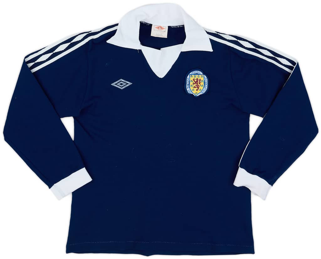 1976-79 Scotland Home L/S Shirt #7 - 7/10 - (S)