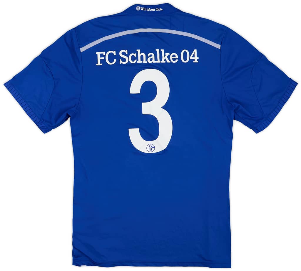 2014-16 Schalke Player Issue Home Shirt #3 - 7/10 - (L)